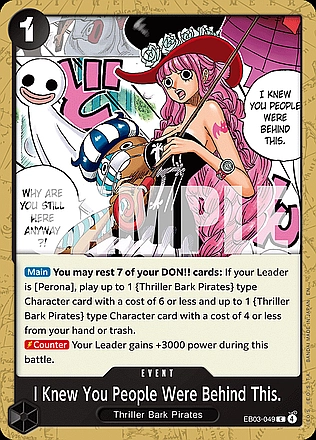 I Knew You People Were Behind This.