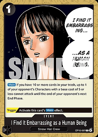 I Find It Embarrassing as a Human Being