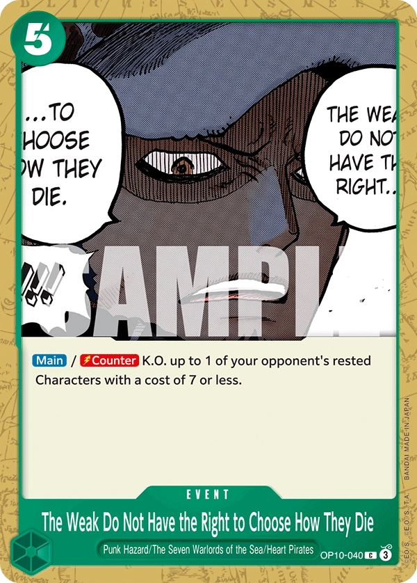 The Weak Do Not Have the Right to Choose How They Die