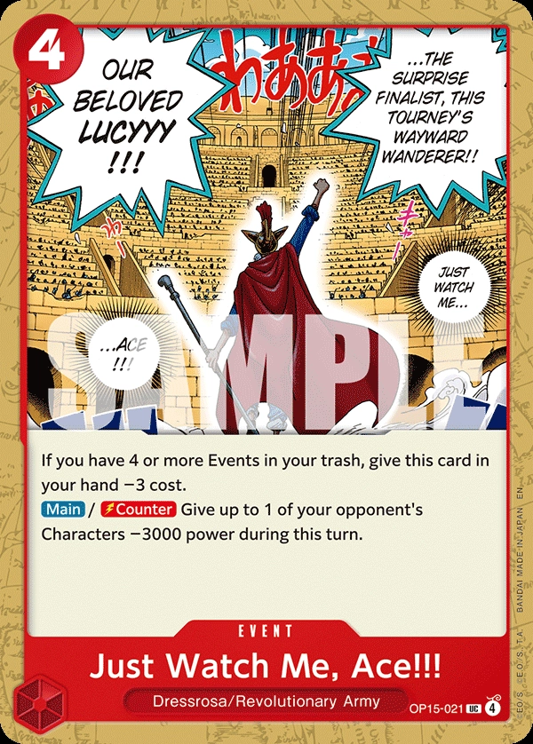 Just Watch Me, Ace!!!