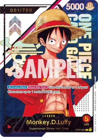 Monkey.D.Luffy - ST01-001 [Serial Number]