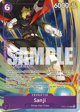 Sanji (Championship 2024 Finalist Card Set)